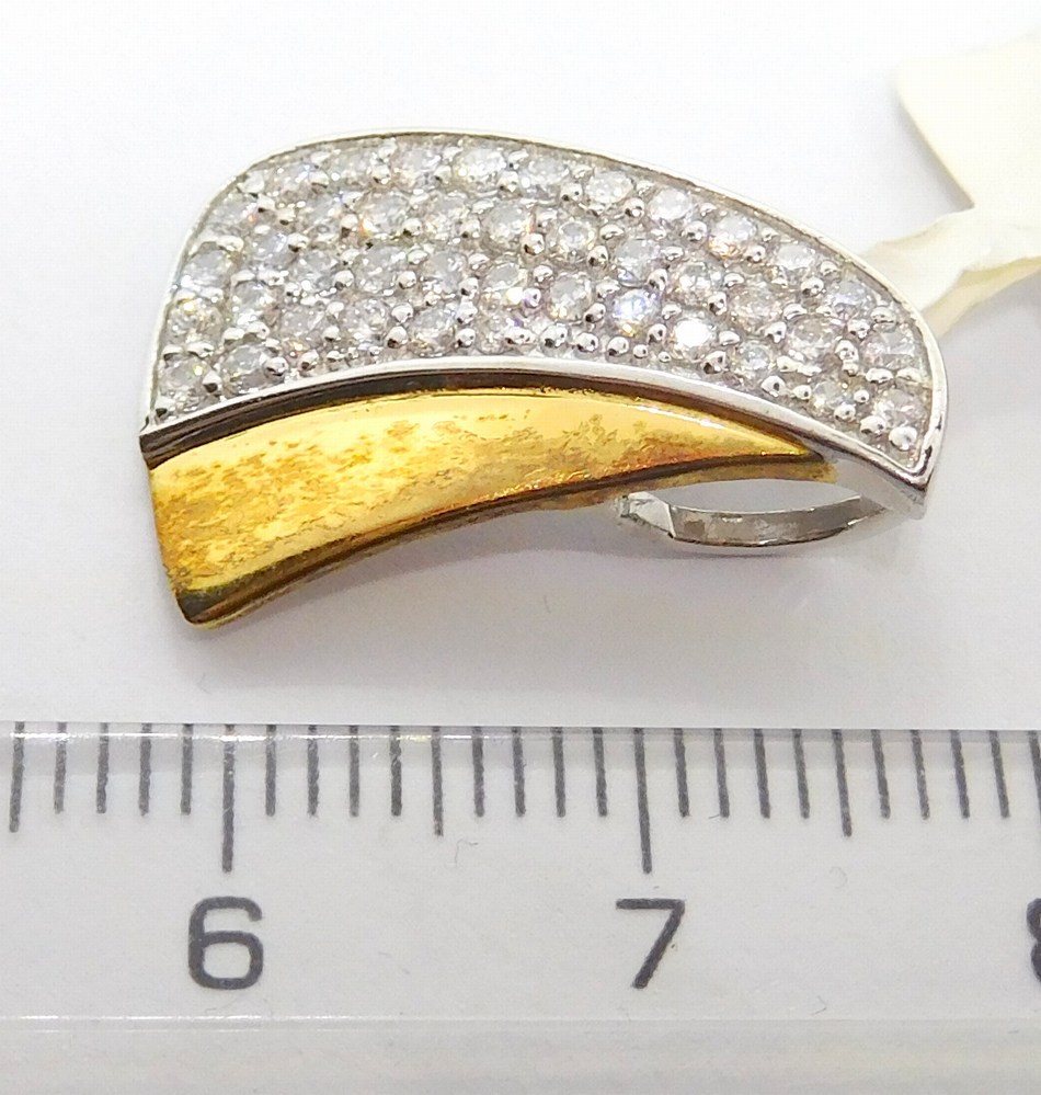 Klenoty Budín Stříbrný pozlacený přívěsek se zirkony SVLAP3497ZRGH8