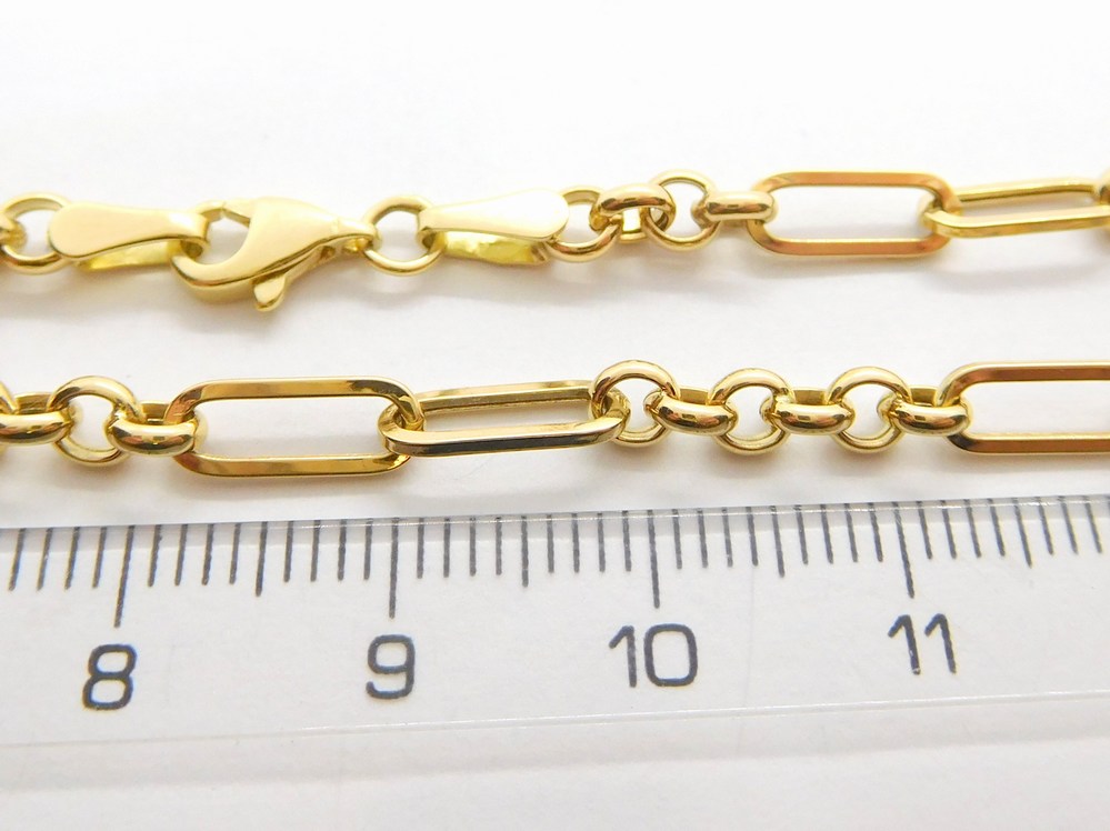 Klenoty Budín Dámský zlatý mohutný náramek ze žlutého zlata 585/2,14gr 18+3cm HK7076