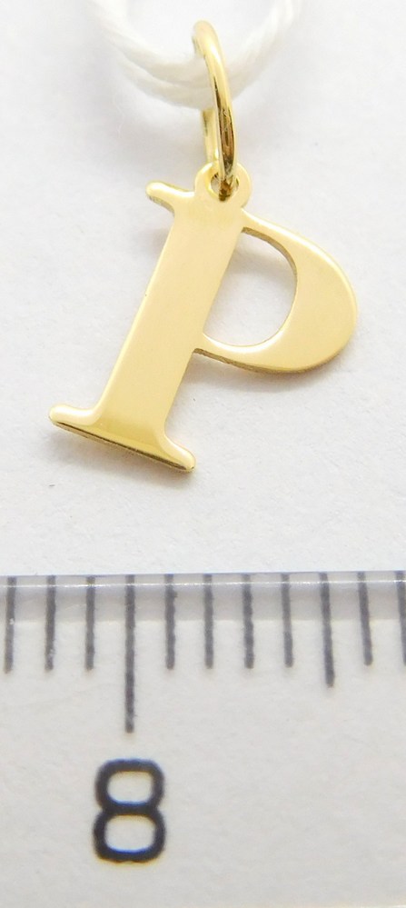 Klenoty Budín Zlatý přívěsek - písmeno P 585/0,20gr GUPYN-43371