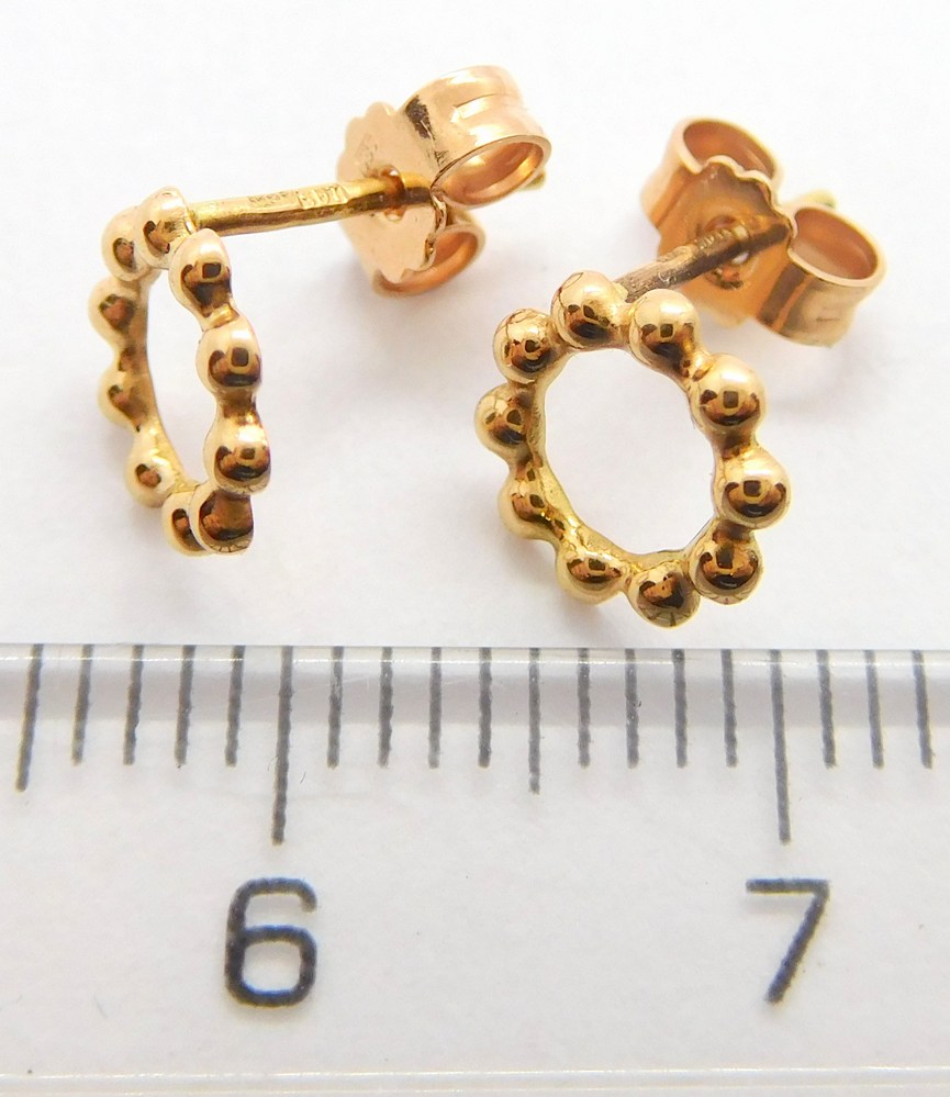 Klenoty Budín Zlaté pecičky - pecky z růžového zlata 585/0,77gr 5280522