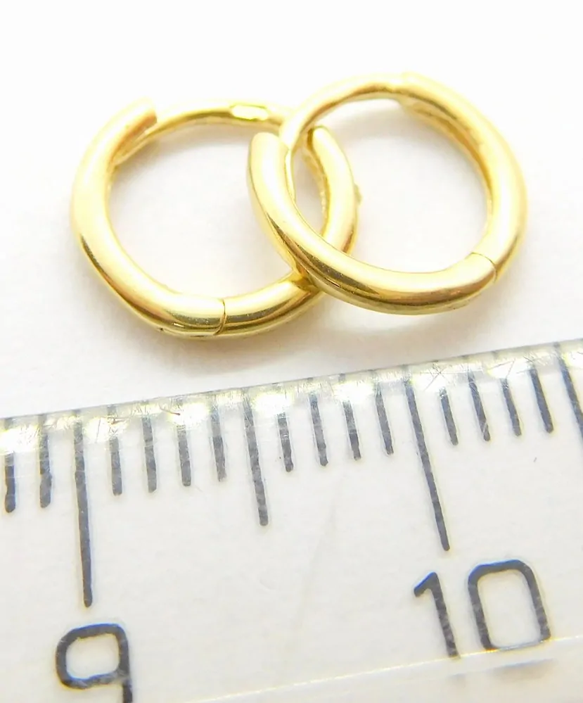 Klenoty Budín Dámské zlaté malé kruhy do ušního boltce (náušnice) 585/0,65gr 02220