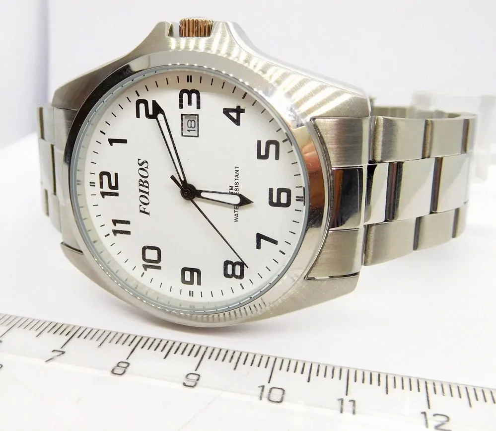 FOIBOS Pánské ocelové čitelné hodinky 5ATM FOIBOS CK1571.1