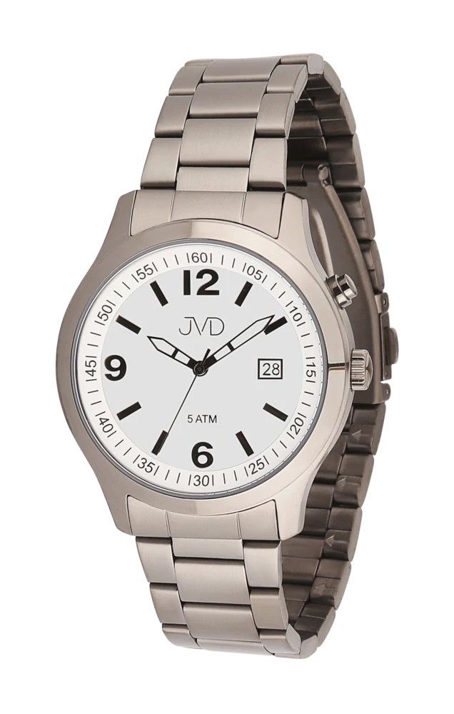 JVD Pánské černé ocelové voděodolné hodinky JVD J1132.2