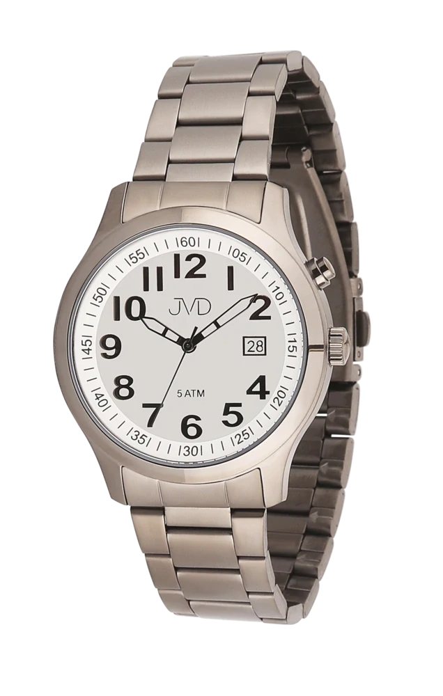 JVD Pánské černé ocelové voděodolné hodinky JVD J1132.4