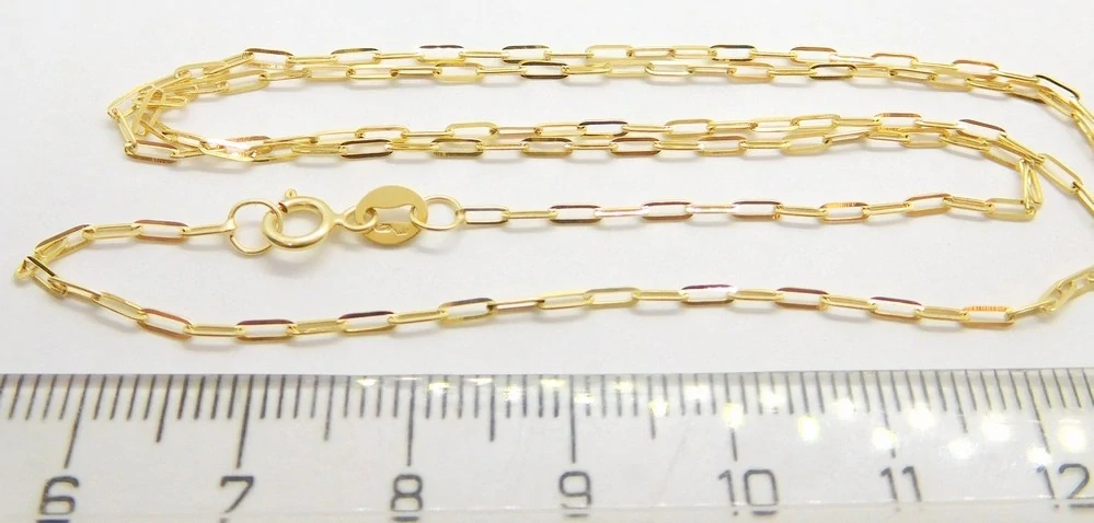 Klenoty Budín Dámský přívěskový zlatý řetízek očka 585/1,38gr 45cm HK6199