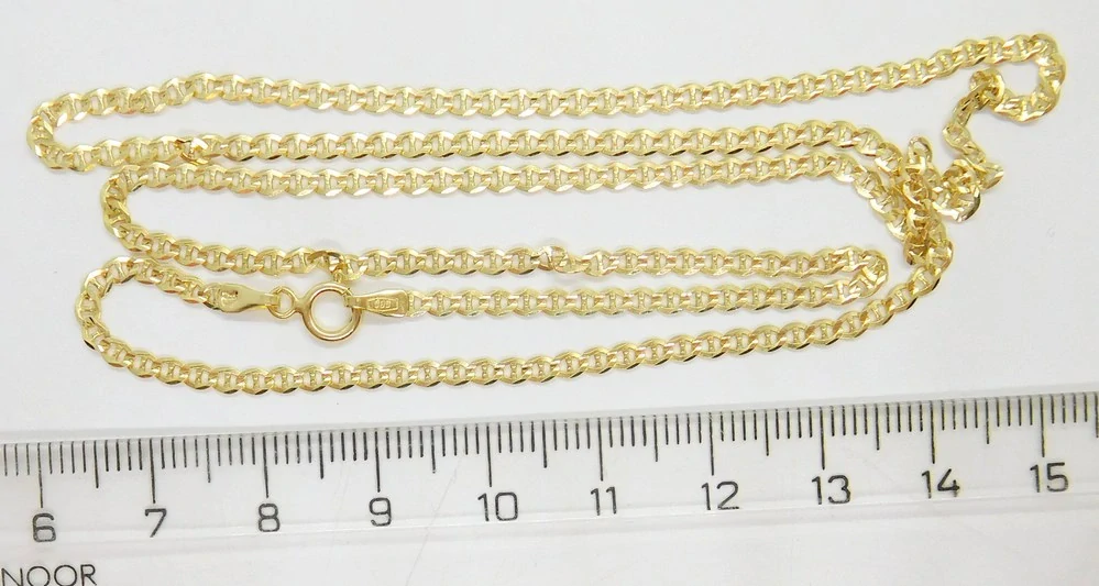 Klenoty Budín Pánský široký mohutný zlatý náramek PANCER+MŮSTEK 585/1,95gr 22cm HK7151