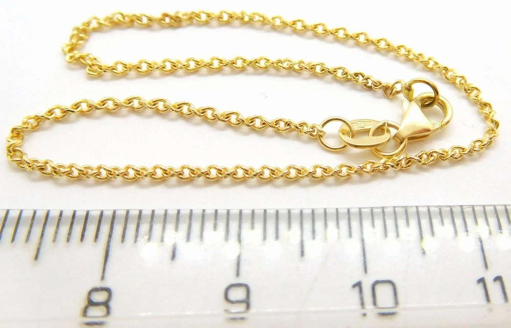 Klenoty Budín Dámský pevný zlatý náramek ze žlutého zlata 585/1,41gr 18cm HK7103