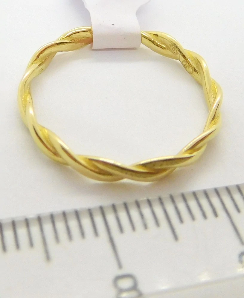 Klenoty Budín Dámský zlatý prsten 585/1,45gr vel. 56 HK1215