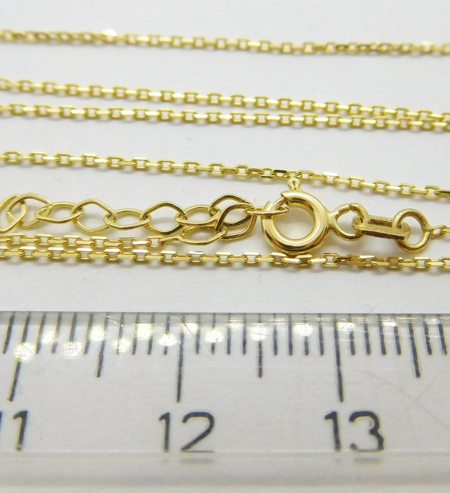 Klenoty Budín Dámský přívěskový zlatý řetízek anker prodlužovací 585/1,41gr 42+5cm HK6252