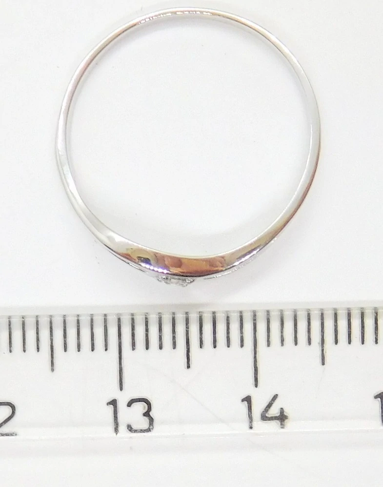 Klenoty Budín Zásnubní prsten z bílého zlata se zasazeným zirkonem 585/1,00gr vel.55 323041289