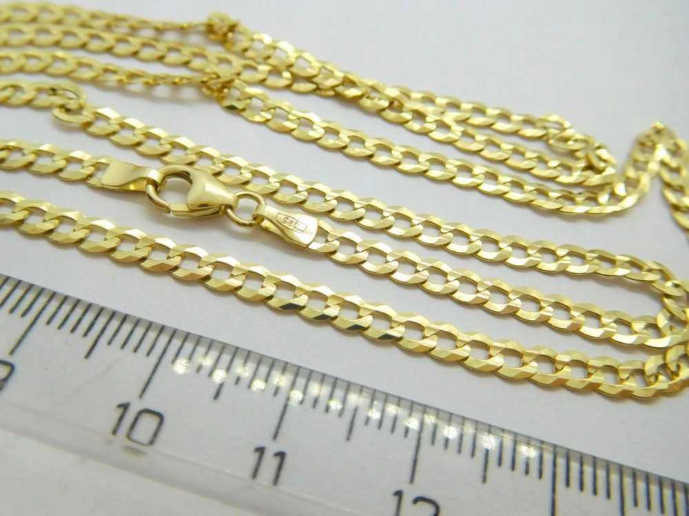 Klenoty Budín Pánský mohutný zlatý řetěz řetízek ze žlutého zlata PANCER 585/7,12gr 60cm HK6270