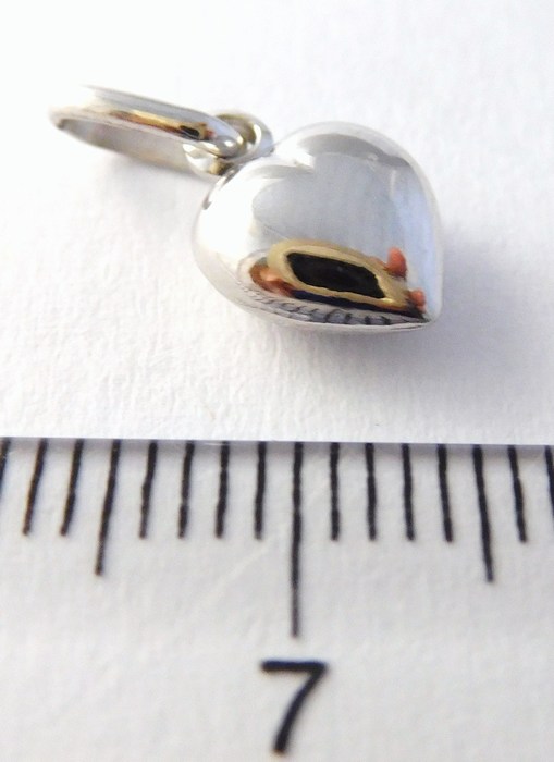 Klenoty Budín Zlaté srdíčko - zlatý přívěsek z bílého zlata 585/0,32gr HK3172