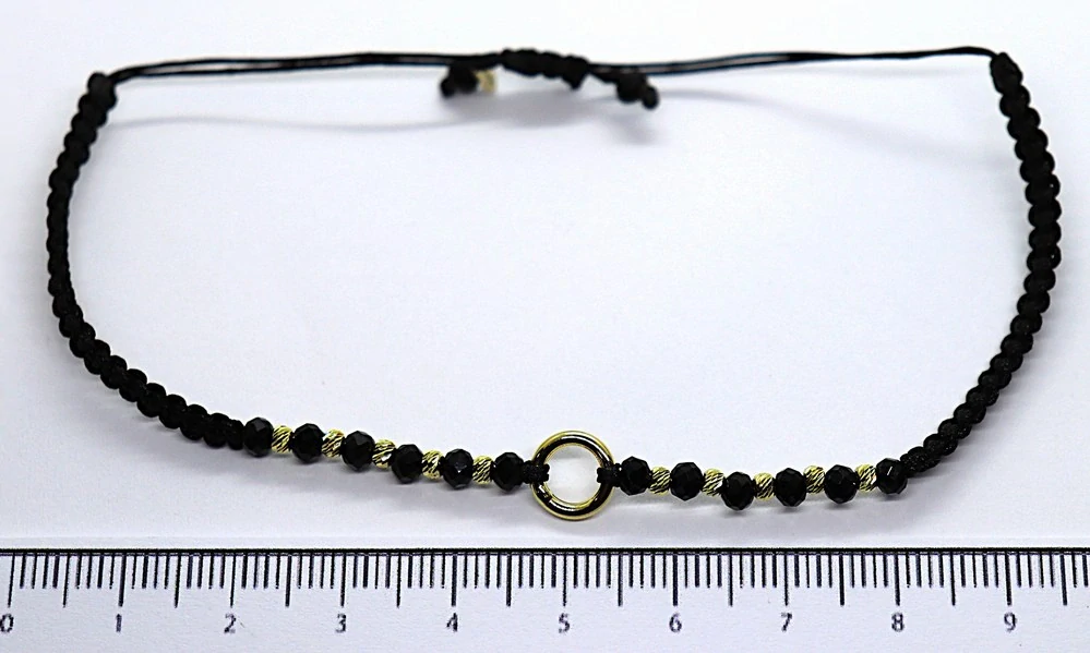 Klenoty Budín Dámský zlatý náramek ze žlutého zlata 585/0,60gr HK7131