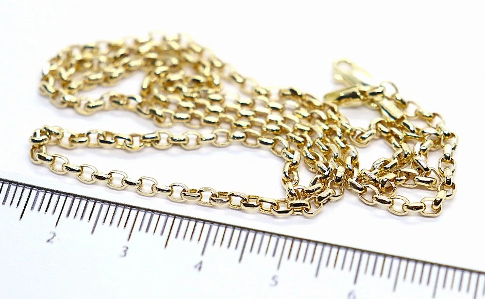 Klenoty Budín Dámský mohutný zlatý řetízek ze žlutého zlata 50cm 585/4,04gr HK6279