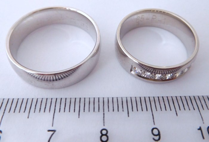 Exkluzivní zlaté snubní prsteny Couple 585/1000 s diamanty 65P1