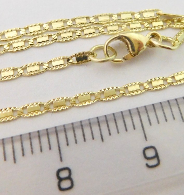 Klenoty Budín Zlatý gravírovaný náramek ze žlutého zlata 585/1,15gr 18cm 3040202