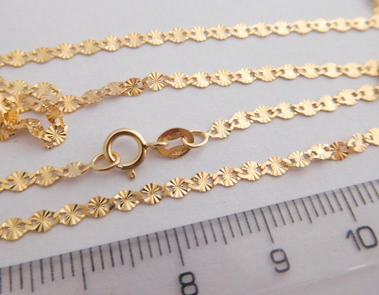 Dámský gravírovaný řetízek H6297 50cm 585/1,94g