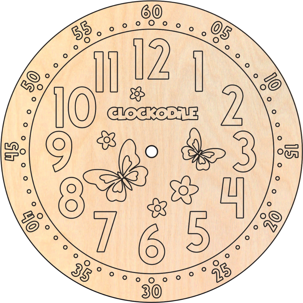 CLOCKODILE Set k výrobě nástěnných hodin s motýlky CLOCKODILE CREATIVE Butterflies CCT0021 POSLEDNÍ KS STAŇKOV