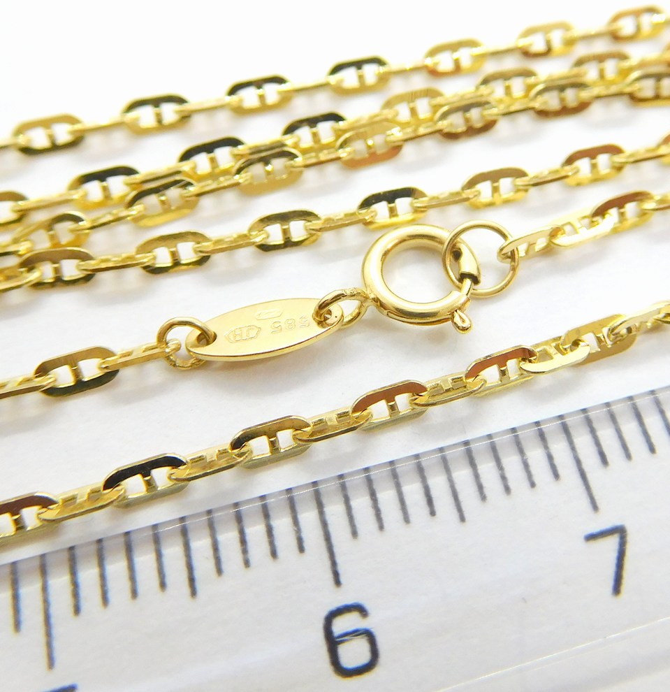 Klenoty Budín Mohutný dámský zlatý náramek ze žlutého zlata 585/1,64gr 18cm HK7149