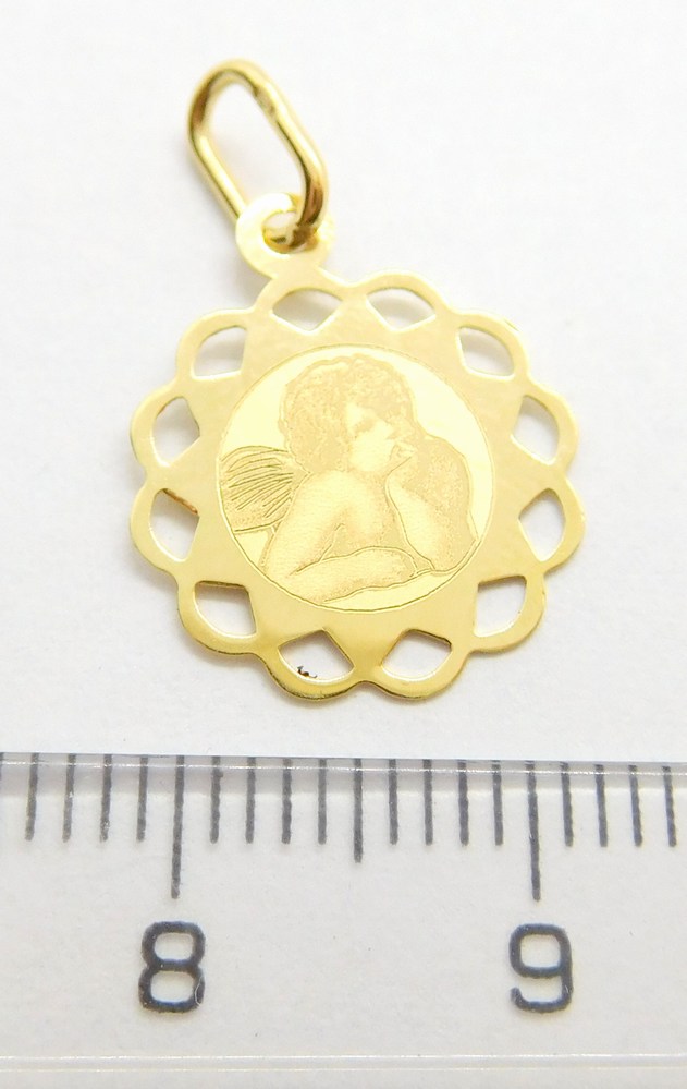 Klenoty Budín Zlatý přívěsek ze žlutého zlata - zlatý andělíček 585/0,44gr H059