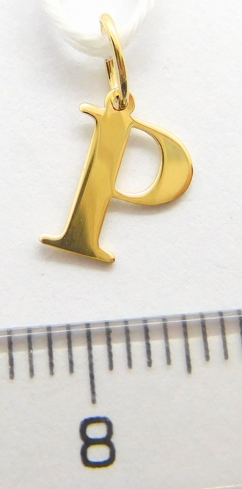 Klenoty Budín Zlatý přívěsek - písmeno P 585/0,20gr GUPYN-43371