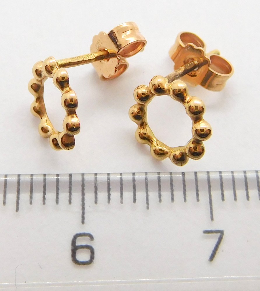 Klenoty Budín Zlaté pecičky - pecky z růžového zlata 585/0,77gr 5280522