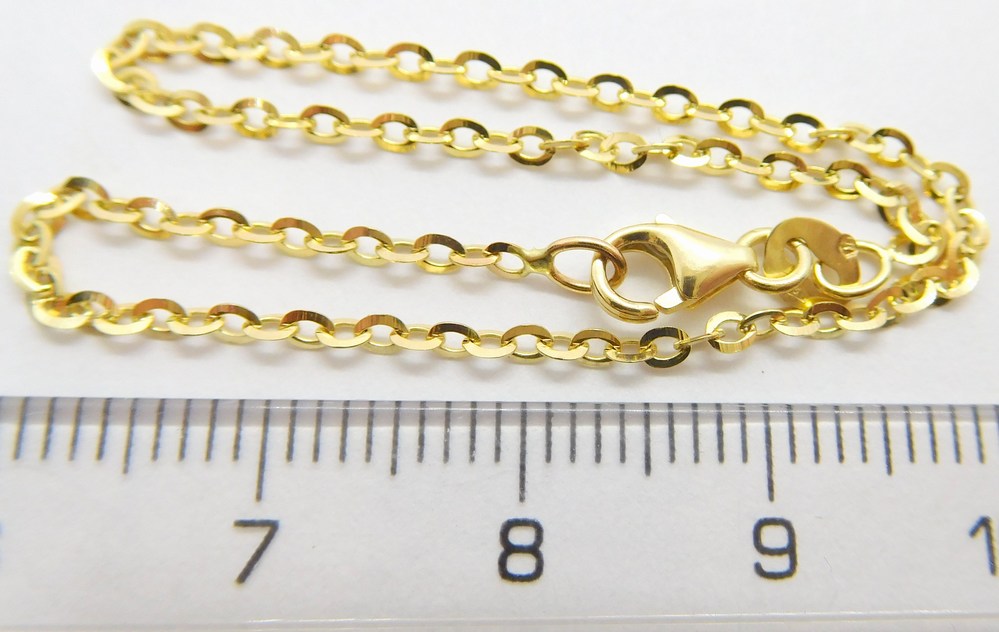 Klenoty Budín Dámský zlatý náramek ze žlutého zlata 585/1,09gr 19cm HK7115