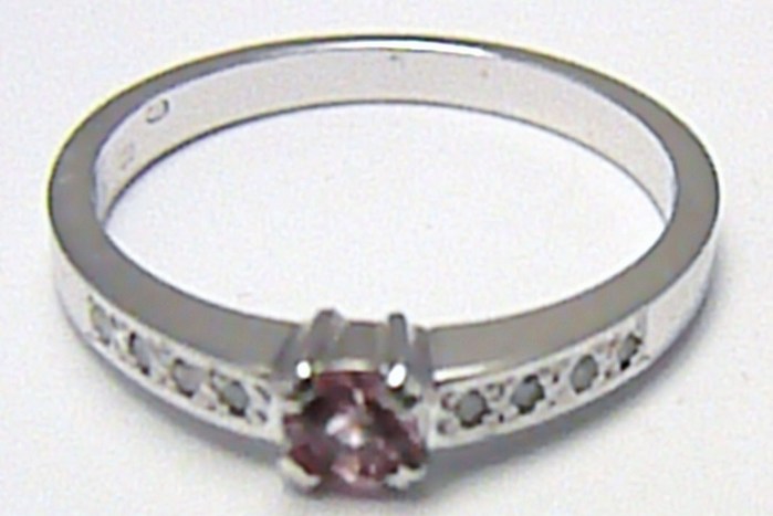 Klenoty Budín Diamantový prsten se vzácným růžovým safírem 585/2,69g vel. libovolná J-24578-14