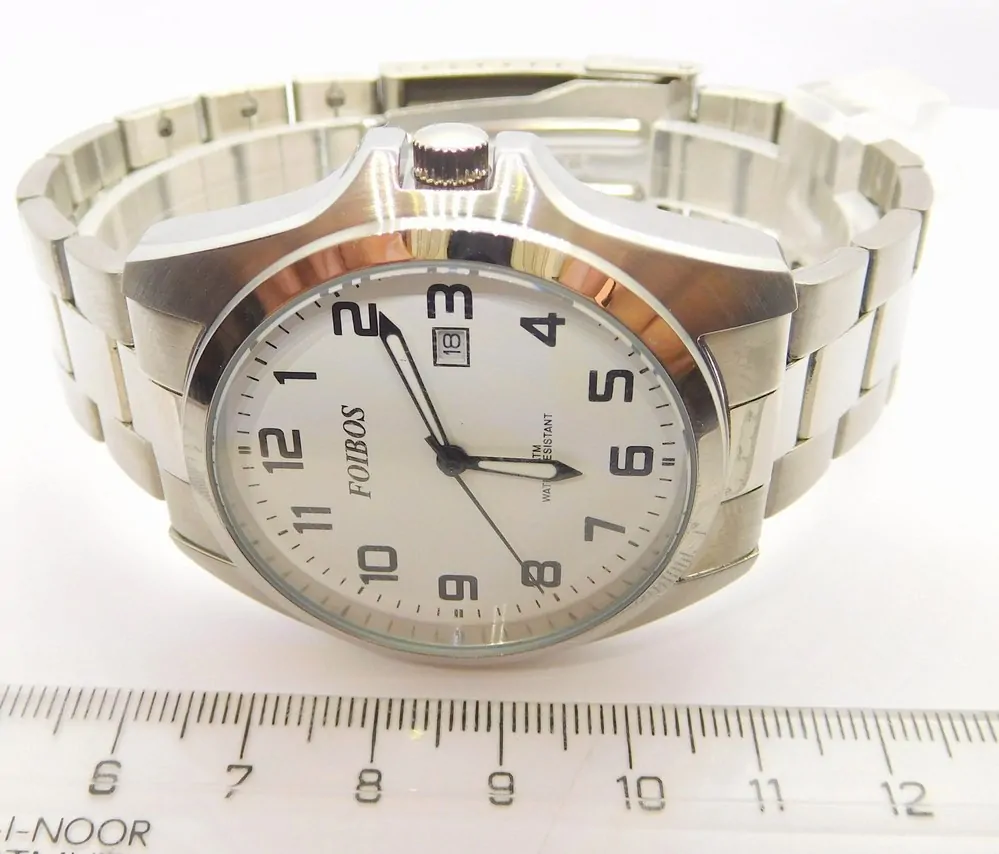 FOIBOS Pánské ocelové čitelné hodinky 5ATM FOIBOS CK1571.1