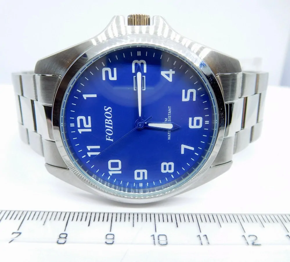 FOIBOS Pánské ocelové čitelné hodinky 5ATM FOIBOS CK1571.3
