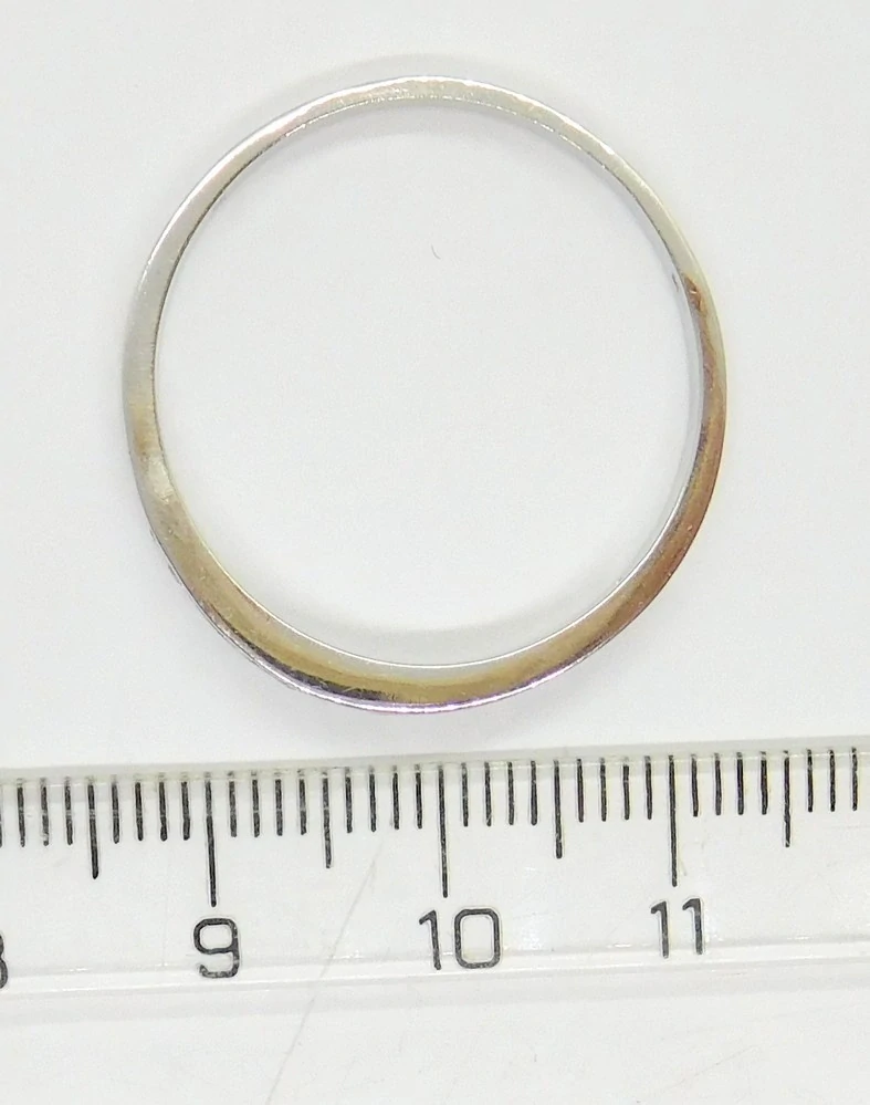 Klenoty Budín Dámský prsten z bílého zlata se zirkony 585/2,60gr vel. 70 HK1157