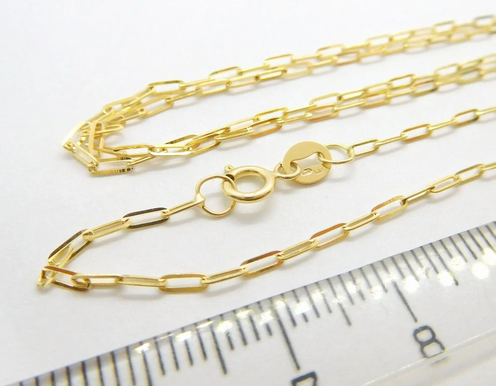 Klenoty Budín Dámský přívěskový zlatý řetízek očka 585/1,38gr 45cm HK6199