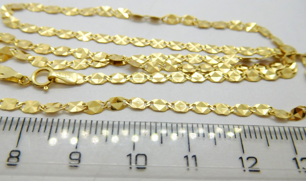 Klenoty Budín Dámský široký mohutný zlatý gravírovaný řetízek 585/3,00gr 50cm HK6215