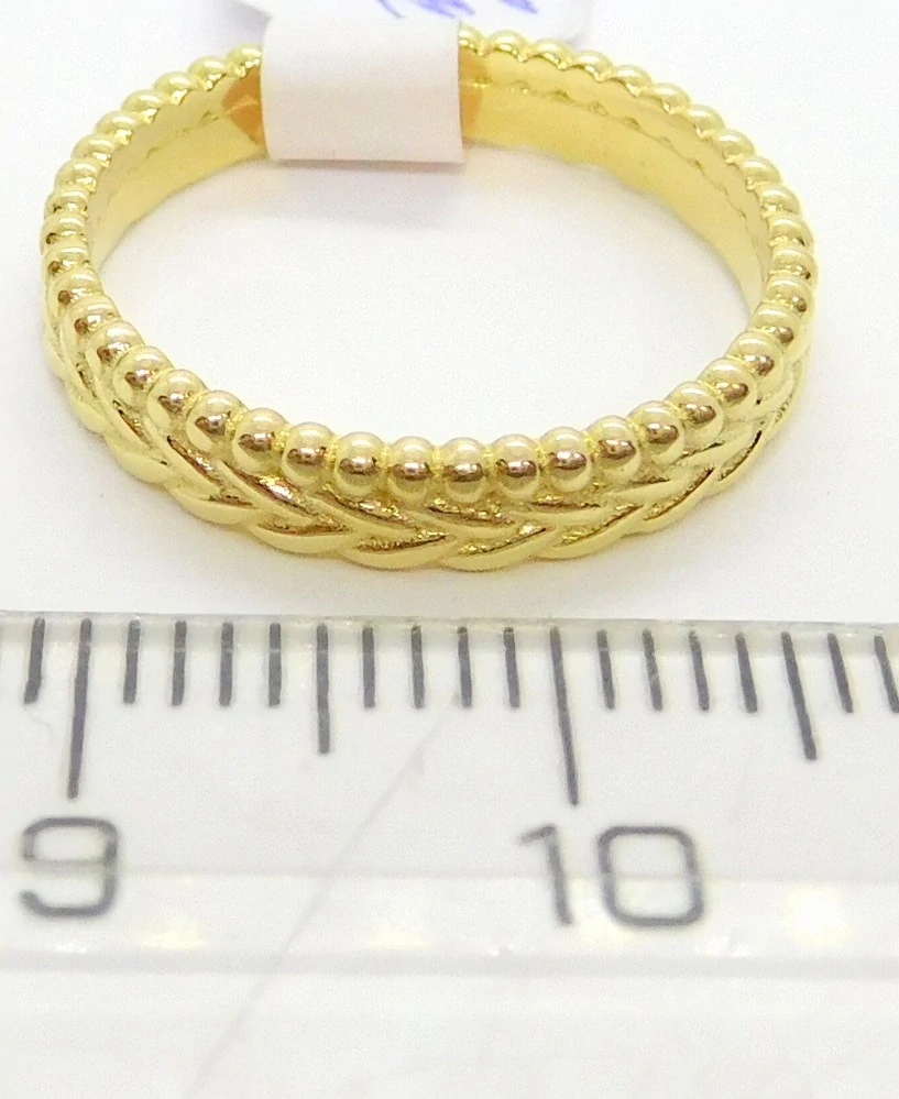 Klenoty Budín Dámský zlatý gravírovaný prsten 585/2,28gr vel. 50 HK1180