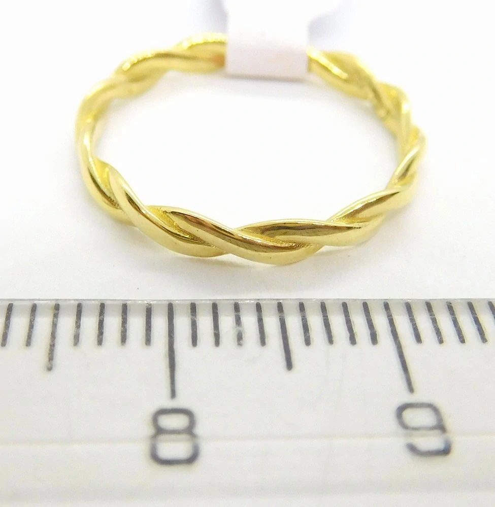 Klenoty Budín Dámský zlatý prsten 585/1,45gr vel. 56 HK1215