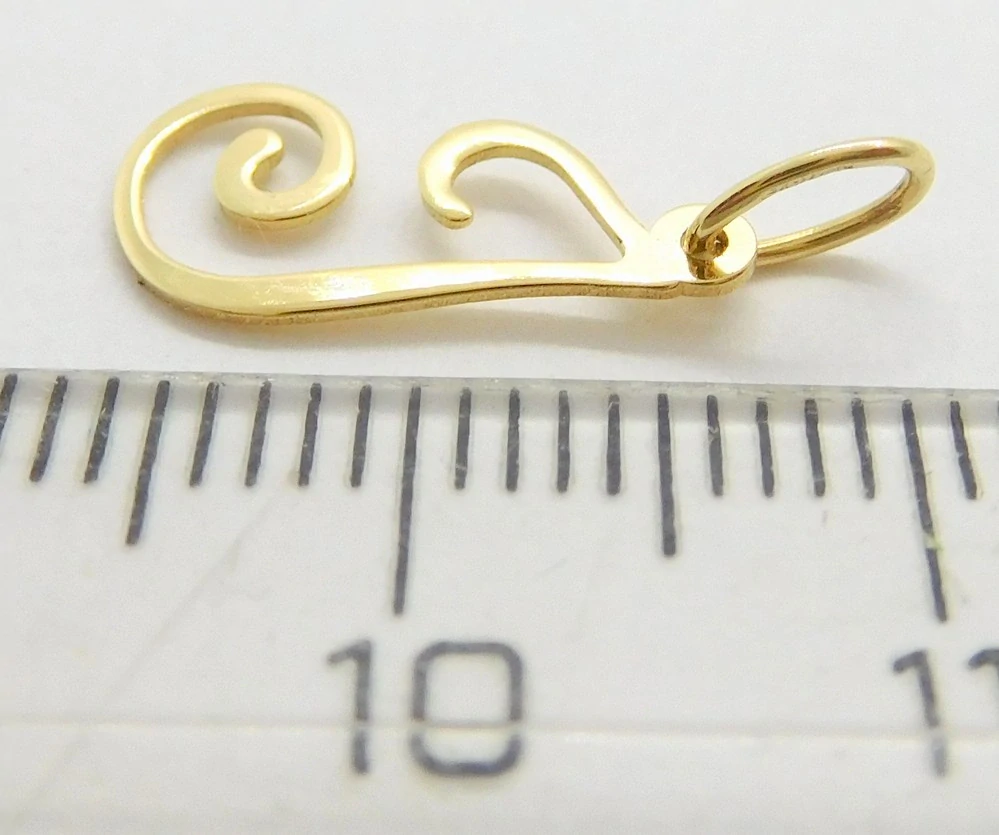 Klenoty Budín Zlatý malý přívěsek psací písmenko "J" 585/0,24gr 42661