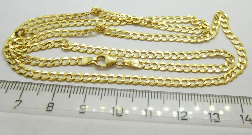 Klenoty Budín Pánský mohutný zlatý řetěz řetízek ze žlutého zlata PANCER 585/7,12gr 60cm HK6270