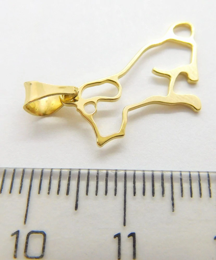 Klenoty Budín Zlatý přívěsek ze žlutého zlata PEJSEK 585/0,60gr HK3232