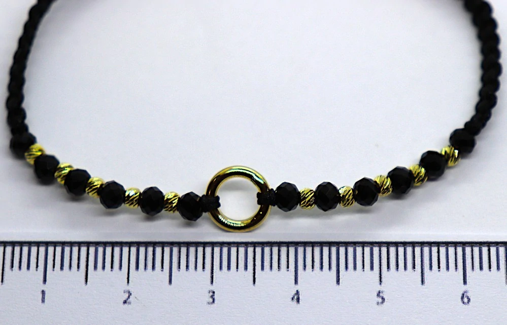 Klenoty Budín Dámský zlatý náramek ze žlutého zlata 585/0,60gr HK7131