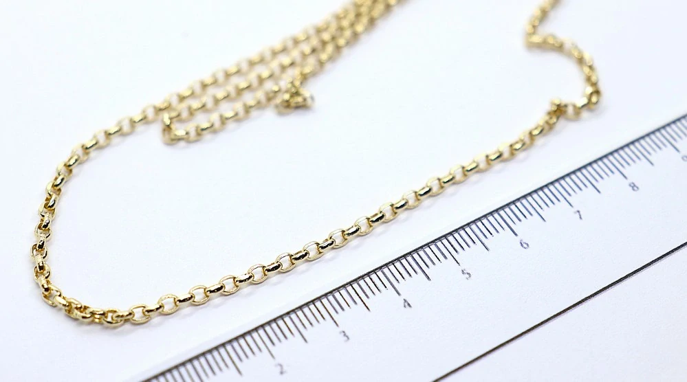 Klenoty Budín Dámský mohutný zlatý řetízek ze žlutého zlata 50cm 585/4,04gr HK6279