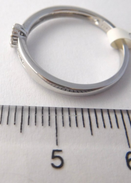 Klenoty Budín Zásnubní diamantový prsten z bílého zlata s 15ks diamantů 585/1,87gr 3861211