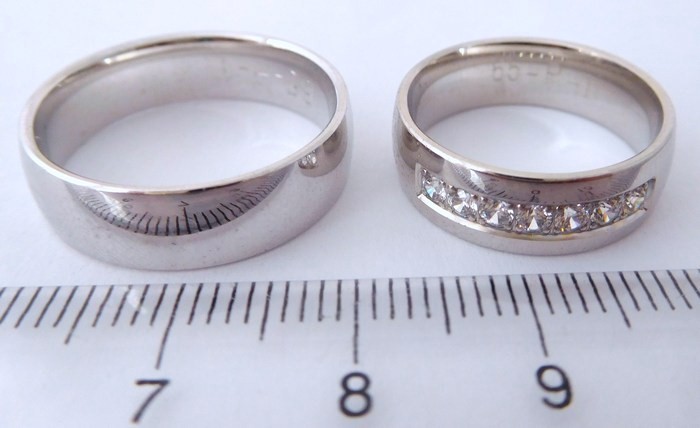 Exkluzivní zlaté snubní prsteny Couple 585/1000 s diamanty 65P1