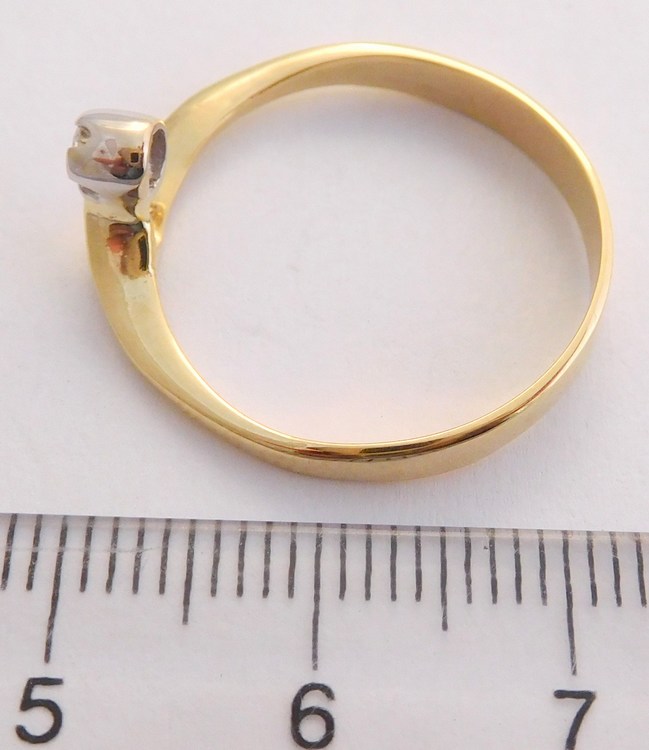 Klenoty Budín Zásnubní zlatý diamantový prsten s diamantem vel. 60 585/1,94gr 17-01 203 T284