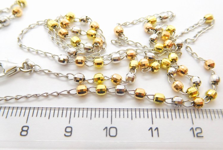 Klenoty Budín Luxusní stříbrný mohutný růženec (pozlacený) 925/1000 50cm+10cm 030345100008