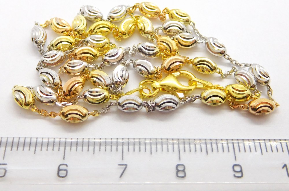 Klenoty Budín Dámský gravírovaný stříbrný řetízek (zlatá,růžová,stříbrná) 925/1000 50cm 031047500007