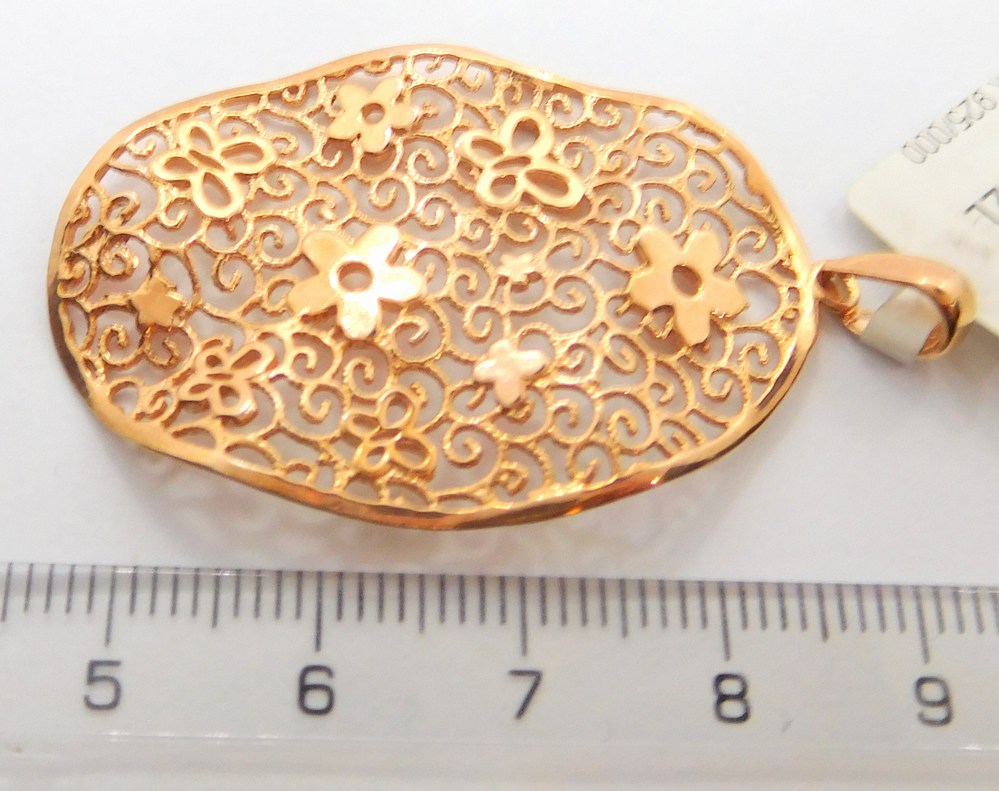 Klenoty Budín Stříbrný přívěšek rose gold 925/1000 SVLPG205983