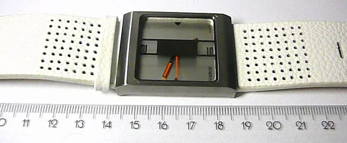 Foibos Dámské hranaté bílé extravagantní ocelové hodinky Foibos CK2300 s bílým páskem