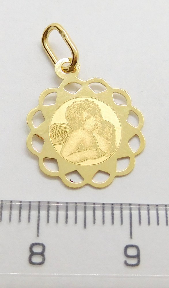 Klenoty Budín Zlatý přívěsek ze žlutého zlata - zlatý andělíček 585/0,44gr H059