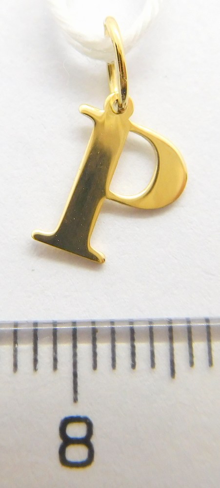 Klenoty Budín Zlatý přívěsek - písmeno P 585/0,20gr GUPYN-43371