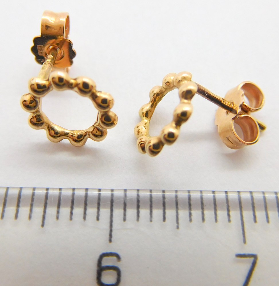 Klenoty Budín Zlaté pecičky - pecky z růžového zlata 585/0,77gr 5280522